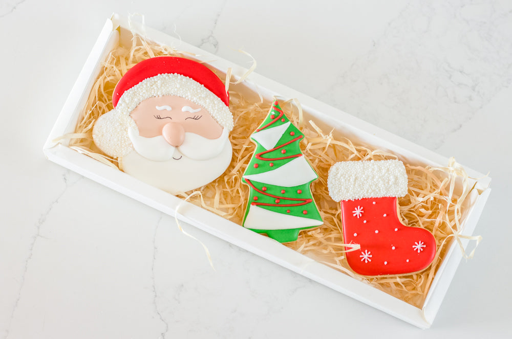 Christmas Trio Cookie Set – Santa, Tree & Boot