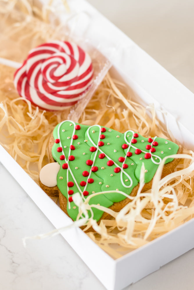 Christmas Tree Cookie with Candy Cane