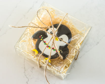 Festive Penguin Cookie