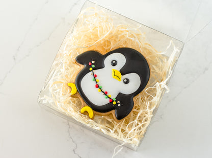 Festive Penguin Cookie