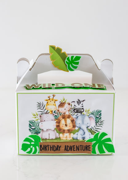 Wild One Jungle Birthday Party Box